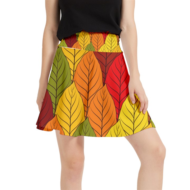 Autumn Leaves Waistband Skirt