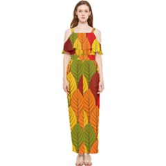 Autumn Leaves Chiffon Jumpsuit