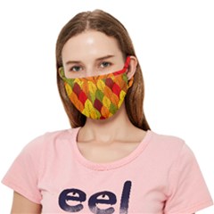 Autumn Leaves Crease Cloth Face Mask (adult) by designsbymallika