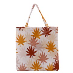 Autumn Leaves Pattern  Grocery Tote Bag by designsbymallika