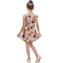 Autumn Leaves Pattern  Kids  Cap Sleeve Dress View2