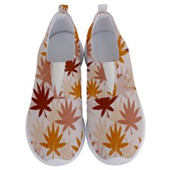 Autumn Leaves Pattern  No Lace Lightweight Shoes by designsbymallika