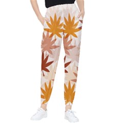 Autumn Leaves Pattern  Tapered Pants