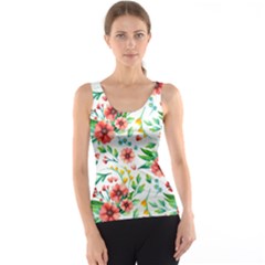 Beautiful Orange Flowers Tank Top by designsbymallika