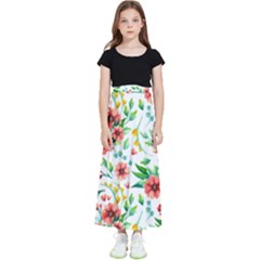 Beautiful Orange Flowers Kids  Skirt