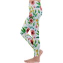 Beautiful Orange Flowers Kids  Lightweight Velour Leggings View2