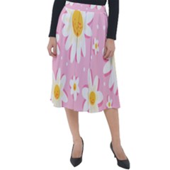 Sunflower Love Classic Velour Midi Skirt  by designsbymallika