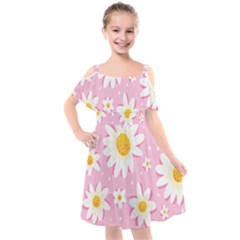 Sunflower Love Kids  Cut Out Shoulders Chiffon Dress by designsbymallika