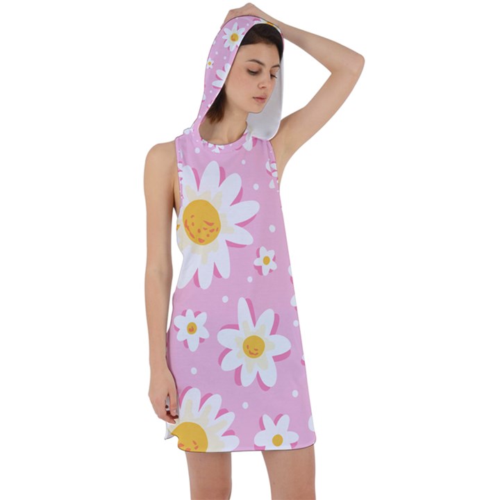 Sunflower Love Racer Back Hoodie Dress