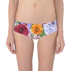 Watercolor Print Floral Design Classic Bikini Bottoms by designsbymallika