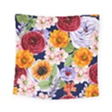 Watercolor Print Floral Design Square Tapestry (Small) View1