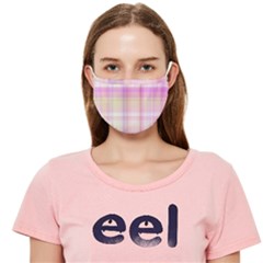 Pink Madras Plaid Cloth Face Mask (adult) by SpinnyChairDesigns