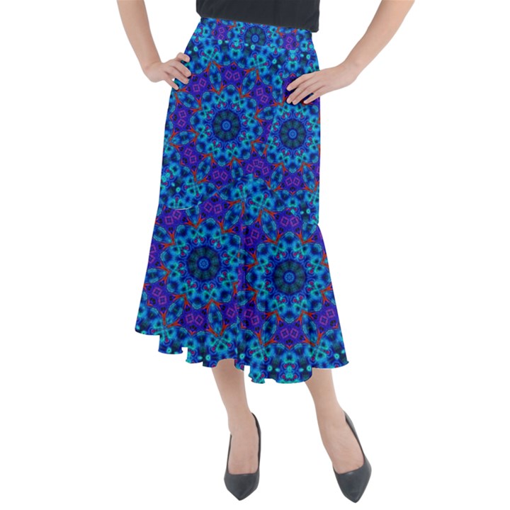 Motif Midi Mermaid Skirt