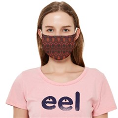 Bohemian Rust Red Brown Cloth Face Mask (adult)