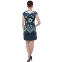 floral-geometric  ornament Drawstring Hooded Dress View2