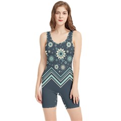 Floral-geometric  Ornament Women s Wrestling Singlet