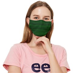 Emerald Green Ombre Fitted Cloth Face Mask (adult) by SpinnyChairDesigns