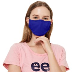 Solid Color Navy Blue Fitted Cloth Face Mask (adult)