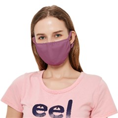 Solid Color Mauve Crease Cloth Face Mask (adult)