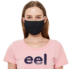 Solid Black  Cloth Face Mask (adult)