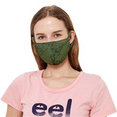 Army Green Grunge Crease Cloth Face Mask (adult) by SpinnyChairDesigns