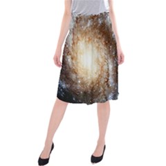 Galaxy Space Midi Beach Skirt by Sabelacarlos