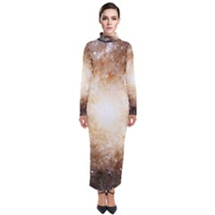 Galaxy Space Turtleneck Maxi Dress by Sabelacarlos