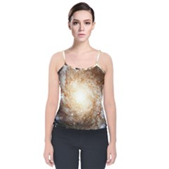 Galaxy Space Velvet Spaghetti Strap Top by Sabelacarlos