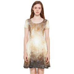 Galaxy Space Inside Out Cap Sleeve Dress