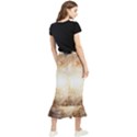 Galaxy Space Maxi Fishtail Chiffon Skirt View2