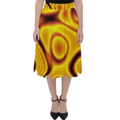 Golden Honey Classic Midi Skirt