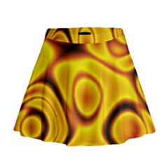 Golden Honey Mini Flare Skirt