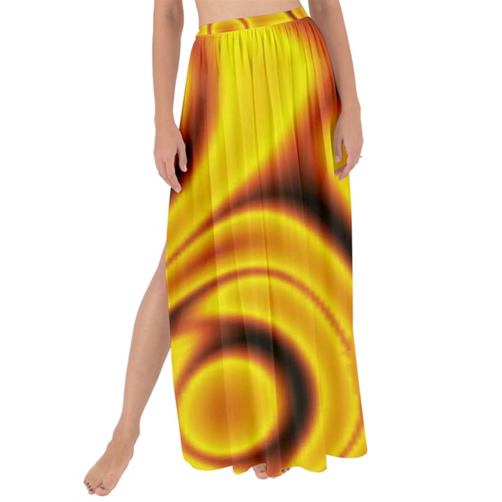 Golden Honey Maxi Chiffon Tie-Up Sarong