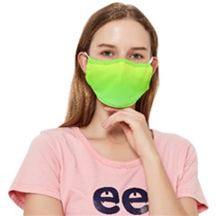 Lemon Lime Ombre Fitted Cloth Face Mask (adult)