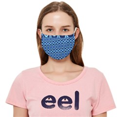 Blue Polka Dot Wave Cloth Face Mask (adult)