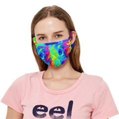 Rainbow Tie Dye Pattern Crease Cloth Face Mask (adult)