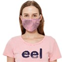 Pink Feather Spirals Cloth Face Mask (Adult) View1