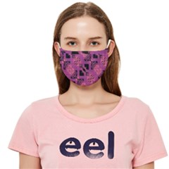 Bohemian Purple Black Cloth Face Mask (Adult)