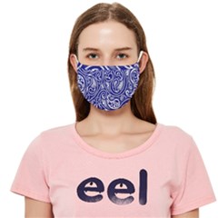 Blue And White Paisley Cloth Face Mask (adult)