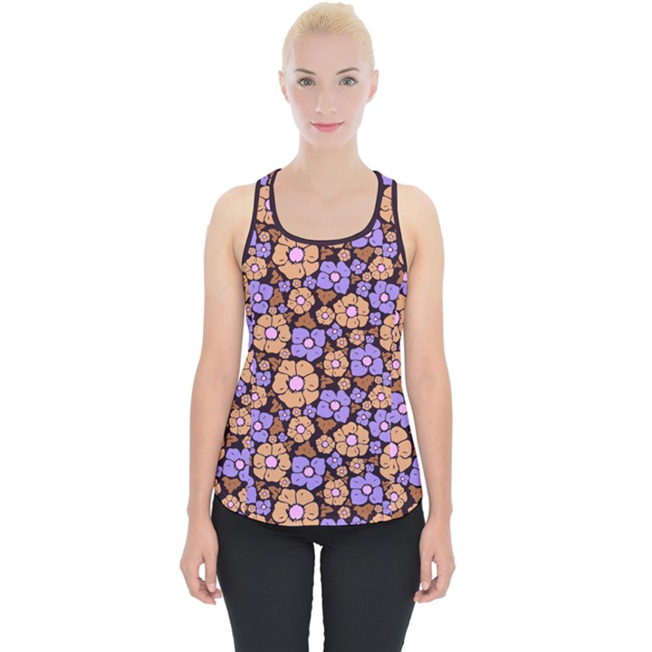 Nostalgic flowers Piece Up Tank Top