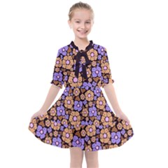 Nostalgic Flowers Kids  All Frills Chiffon Dress by FloraaplusDesign