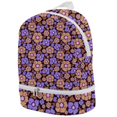 Nostalgic Flowers Zip Bottom Backpack by FloraaplusDesign