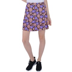 Nostalgic Flowers Tennis Skirt by FloraaplusDesign