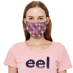 Pink Grey Abstract Stripes Cloth Face Mask (adult)