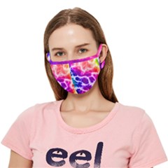 Psychedelic Tie Dye Pattern Crease Cloth Face Mask (adult)