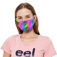 Psychedelic Rainbow Crease Cloth Face Mask (adult)