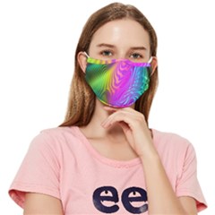 Psychedelic Rainbow Fitted Cloth Face Mask (adult)