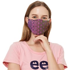 Bohemian Floral Print Fitted Cloth Face Mask (adult)