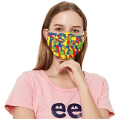 Rainbow Camouflage Fitted Cloth Face Mask (adult)