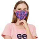 Blue Pink Camouflage Fitted Cloth Face Mask (Adult) View1